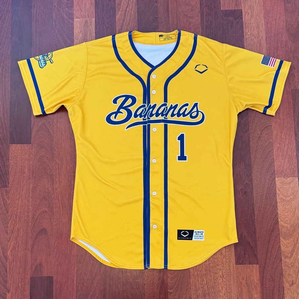Bananas Yellow Baseball Jersey